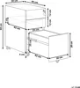 BELIANI Szafka biurowa niebieska metalowa 50 x 30 x 59 cm 3 Podgląd zdjęcia produktu 7