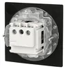 Edelstahl Einbausteckdose IP44 mit Klappdeckel I Serie AP-1 Produktbild-Vorschau 6