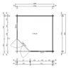 Alpholz 5-Eck Gartenhaus Liwa Compact Gartenhaus aus Holz, Produktbild-Vorschau 2