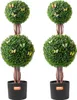 VEVOR Umělý zimostráz, výška 121,9 cm (2 kusy), dvojité Náhled obrázku produktu 1