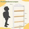 Regał na książki dla dzieci w kształcie domku, 4 półki, Podgląd zdjęcia produktu 2