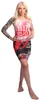 Yakuza Damen Dead One Bodycon Kleid, Weiß, L Produktbild-Vorschau 4