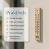 3 Stück Holz Innen- Außen Thermometer Set Analog Temperatur Produktbild-Vorschau 4