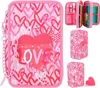 Depesche 3-Fach Federtasche TOPModel ONE LOVE pink Produktbild-Vorschau 16