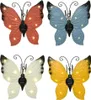 Four solar-powered butterfly lights in different colors. Podgląd zdjęcia produktu