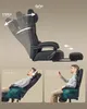 A gaming chair shown in different reclining positions with people demonstrating its use. Náhled obrázku produktu