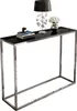 Konsole 100 cm MODERN GLASS CHROM, Chrom / Schwarzes Glass Produktbild-Vorschau 3