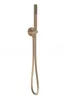 A bronze-colored hand shower with a hose attached to a wall mount, against a white background. Produktbild-Vorschau