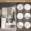 Šatní skříň STILVORA do chodby s botníkem a zrcadlem, věšák Náhled obrázku produktu 5