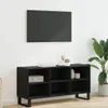 vidaXL Mobile TV con ante, 103,5 x 30 x 50 cm, nero, Anteprima dell’immagine prodotto 2