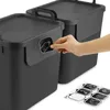 Rotho Mülltrennsystem 30 L Jive - 3er Set Mülleimer - Produktbild-Vorschau 5