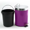 MSV Treteimer fur Bad/Toilette - lila - 3 Liter - 17 x 25 Produktbild-Vorschau 2