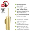 WENKO Turbo-Loc® WC-Garnitur Mod. Orea Gold Matt Produktbild-Vorschau 3