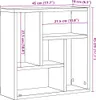 vidaXL Étagère murale Chêne Artisan 45x16x45 cm Bois Voir les images du produit 7