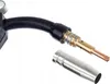 A close-up shot of a welding torch and a nozzle, isolated on a white background. Produktbild-Vorschau