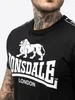 Pánské tričko regular fit STOUR Black/White S Lonsdale Náhled obrázku produktu 5