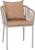 A single outdoor chair with cushions. Produktbild-Vorschau