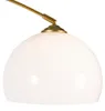 Smarte Bogenlampe aus Messing mit Weißem Schirm inkl  WLAN Produktbild-Vorschau 5