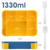 Brotdose Kinder mit Fächern, Bento Box Kinder, Produktbild-Vorschau 4