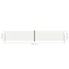 vidaXL Seitenmarkise Ausziehbar Creme  220x1200 cm Produktbild-Vorschau 11