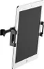 A tablet mounted on a black car mount. Voir les images du produit