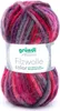 A ball of colorful yarn with a label. Produktbild-Vorschau