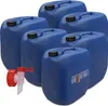 plasteo® Set 6 x 30 Liter Wasserkanister blau mit 1x Produktbild-Vorschau 1