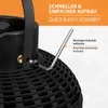 A close-up view of a black heater with an Allen wrench being used to attach a part, with marketing text overlayed. Anteprima dell’immagine prodotto