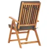 9-tlg. Garten-Essgruppe mit Kissen Massivholz Teak Grau Produktbild-Vorschau 9