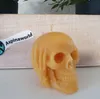 Bienenwachskerze Totenkopf Kerze nichts hören 5 cm Produktbild-Vorschau 1