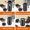 16oz Reise Kaffeekanne Set, Edelstahl Thermobecher Produktbild-Vorschau 5