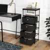 COSTWAY Kommode, Stoffkommode mit 3 Schubladen, Holzplatte, Produktbild-Vorschau 2