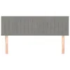 vidaXL Kopfteile 2 Stk. Hellgrau 72x5x78/88 cm Samt -  Produktbild-Vorschau 4