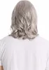 WIG ME UP Herrenperücke lang cool Mittelscheitel grau Produktbild-Vorschau 4