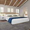 Abrihome Klassische Betten Holzbett 160x200cm mit 2 LED Produktbild-Vorschau 2