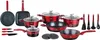 A collection of cookware and kitchen utensils arranged on a white background. Produktbild-Vorschau