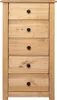vidaXL Credenza 46x40x89 cm in legno di pino Panama Anteprima dell’immagine prodotto 2