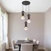Globo Lighting Hängeleuchte Metall schwarz matt, Glas Produktbild-Vorschau 6