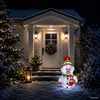 Acryl Schneemann 80 LEDs kaltweiß Außenbeleuchtung Produktbild-Vorschau 1