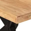 vidaXL Table de salle à manger noire 180x90x77 cm en bois Voir les images du produit 4