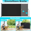 SWANEW Seitenmarkise Ausziehbare Alu Seitenmarkise Garten Produktbild-Vorschau 4
