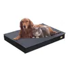 A dog and a cat lying on a pet bed. Produktbild-Vorschau