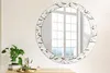 Ø80cm Spiegel - Glasrahmen mit Aufdruck - Wandspiegel Produktbild-Vorschau 2