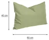 Kissenbezug 2er Set hellgrün 40x60 cm Struktur Leinenoptik Produktbild-Vorschau 3