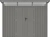 Metall Gerätehaus Modell Skylight 5,80 m² Alu Grau Produktbild-Vorschau 4