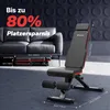 Hantelbank klappbar, 450 kg belastbar, 9-fach verstellbare Produktbild-Vorschau 5