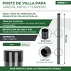 Poste redondo Strend Pro METALTEC, 48/1750/1,25 mm, con Vista previa de la imagen del producto 2