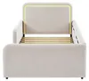 Gestoffeerd bed 90x200 cm, met LED-verlichting, met Productafbeelding-voorbeeld 11