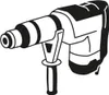 A black and white illustration of a rotary hammer. Náhľad obrázku produktu