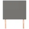 Kopfteil Dunkelgrau 80 x 5 x 118/128 cm Stoff Produktbild-Vorschau 3